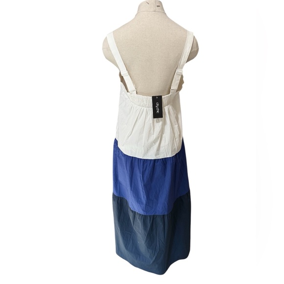 City Chic colorblock dress XXS/12 blue white - Picture 2 of 6